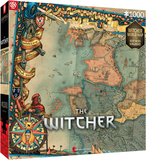 Puzzle Good Loot The Witcher: The Northern Kingdoms 1000 elementów (5908305242994) - obraz 1