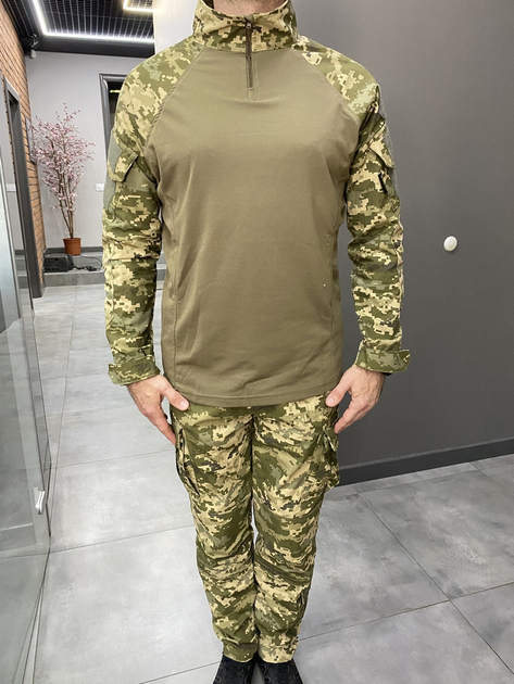 Армійська тактична сорочка Убакс зі вставками під лікті Wolftrap Піксель 2XL - зображення 2