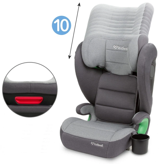 Автокресло-бустер Kidwell Weston гр. 2/3 15-36 кг Dark Gray 5901130090921 - изображение 5