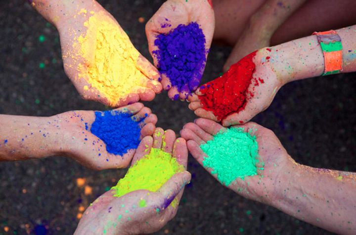 Краски Холи (Гула), Краска Холи, набор 10 цветов пакеты 100 грамм, Holi Fest - изображение 2