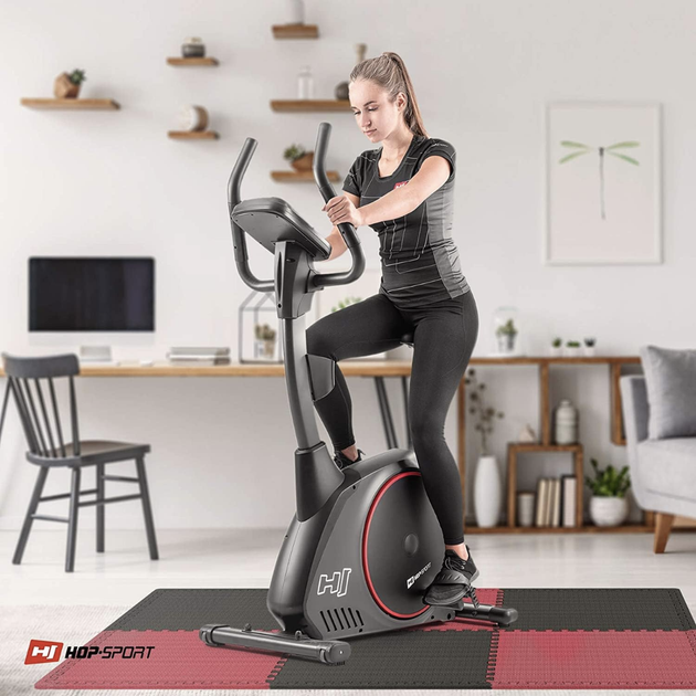 Мат-пазл Hop-Sport EVA 1см HS-A010PM 6 частей 60x60 см черно-красный спортивные маты татами - изображение 15