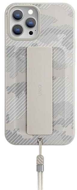 Etui Uniq Heldro Antimicrobial do Apple iPhone 12 Pro Max Beżowy moro (8886463676684) - obraz 1