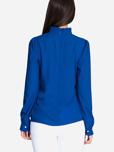 Блузка жіноча Figl M595 XL Синя (5902194348485) - зображення 2