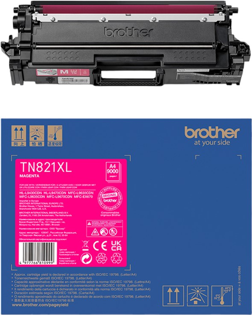 Картридж Brother TN-821XLM фіолетовий (4977766810999) - зображення 1