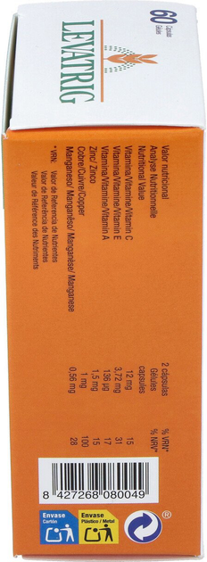 Suplement diety Bioserum Levatrig 60 kapsułek (8427268080049) - obraz 3