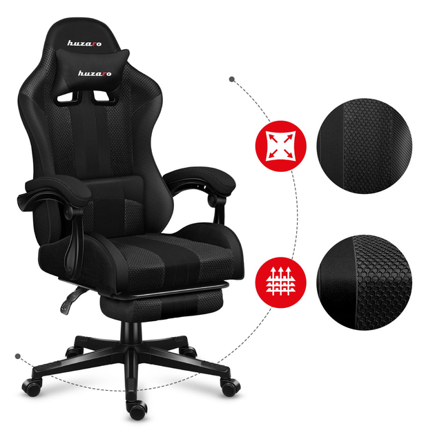 Ігрове крісло Huzaro Force 4.7 Carbon Mesh (5903796011401) - зображення 11