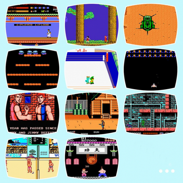 Ретро консоль Game Retro 620 портативна ігрова приставка із двома джойстиками підключення до телевізора - Фото 2 Ретро консоль Game Retro 620 портативна ігрова приставка із двома джойстиками підключення до телевізора - зображення 2