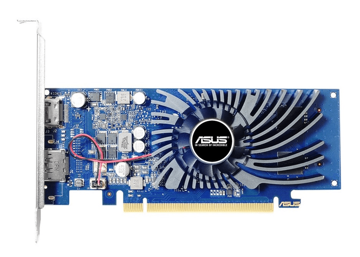 Відеокарта Asus PCI-Ex GeForce GT 1030 Low Profile 2GB GDDR5 (64Bit) (1228/6008) (DisplayPort, HDMI) (90YV0AT2-M0NA00) - зображення 1