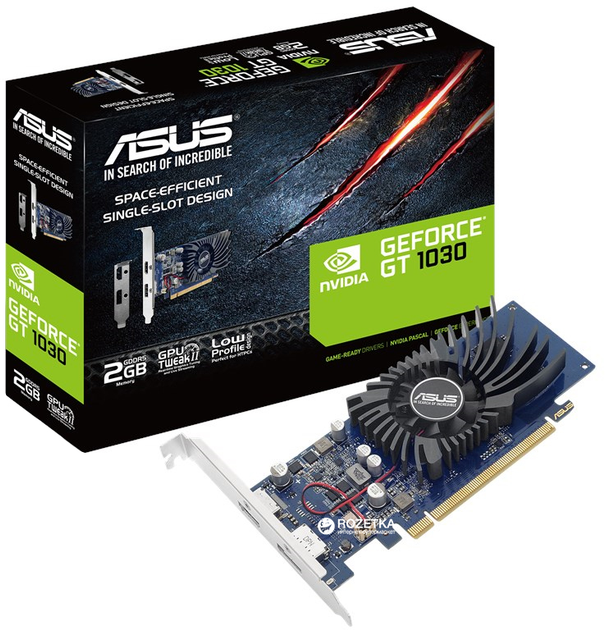 Karta graficzna Asus PCI-Ex GeForce GT 1030 Low Profile 2GB GDDR5 (64Bit) (1228/6008) (DisplayPort, HDMI) (90YV0AT2-M0NA00) - obraz 5