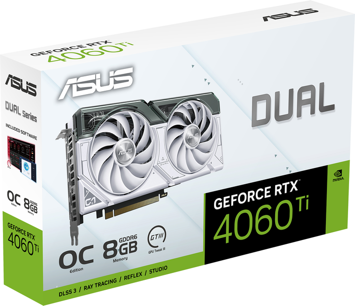 Karta graficzna ASUS PCI-Ex GeForce RTX 4060 Ti Dual White OC Edition 8GB GDDR6 (128bit) (2595/18000) (1 x HDMI, 3 x DisplayPort) (90YV0J42-M0NA00) - obraz 12