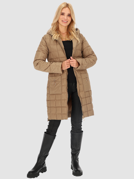 Куртка демісезонна жіноча PERSO BLH230015F 3XL Бежева (5905080220193) - зображення 5