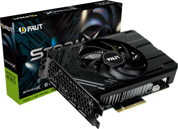 Відеокарта Palit PCI-Ex GeForce RTX 4060 StormX 8GB GDDR6 (128bit) (2460/17000) (HDMI, 3 x DisplayPort) (NE64060019P1-1070F) - зображення 7