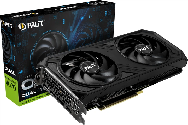 Відеокарта Palit PCI-Ex GeForce RTX 4070 Dual OC 12GB GDDR6X (192bit) (2550/21000) (HDMI, 3 x DisplayPort) (NED4070S19K9-1047D) - зображення 9