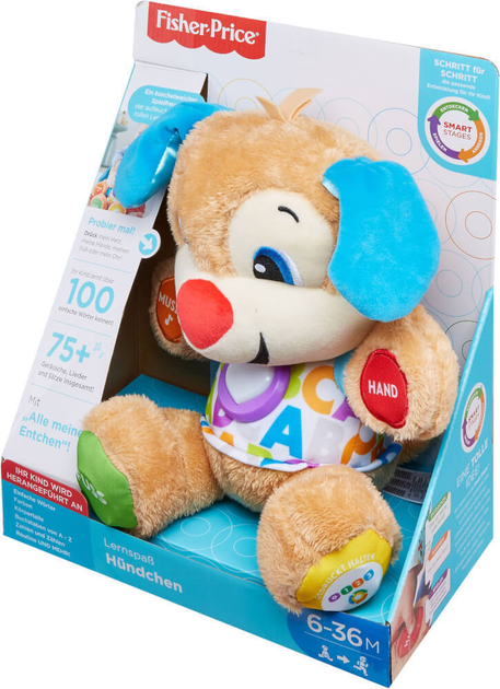 Interaktywny piesek Fisher-Price Learning Fun Puppies (D) (887961612103) - obraz 2