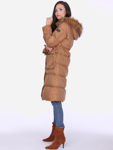 Куртка зимова жіноча PERSO BLH220027FXF 2XL Коричнева (5908312939177) - зображення 3