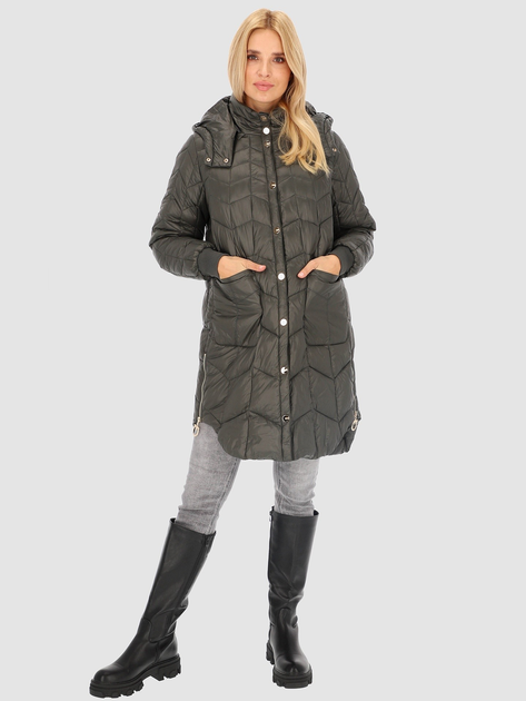 Куртка зимова жіноча PERSO BLH235050F S Хакі (5905080221268) - зображення 1