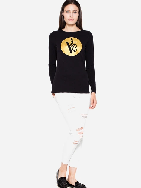 Лонгслів довгий жіночий Venaton VT014 S Чорний (5902670301843) - зображення 3