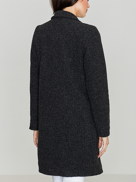 Пальто жіноче Lenitif K406 S Чорне (5902194333887) - зображення 2