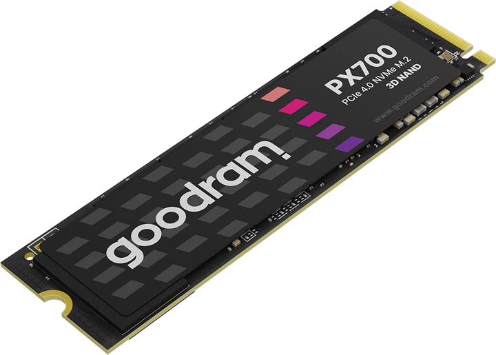SSD диск Goodram PX700 1TB M.2 2280 PCIe 4.0 x4 NVMe 3D NAND (SSDPR-PX700-01T-80) - Фото 2 SSD диск Goodram PX700 1TB M.2 2280 PCIe 4.0 x4 NVMe 3D NAND (SSDPR-PX700-01T-80) - зображення 2