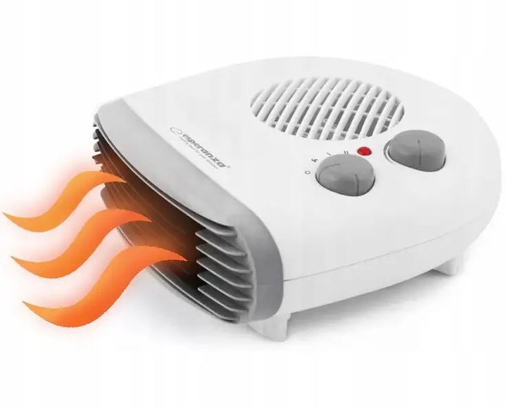 Тепловентилятор Esperanza EHH003 Hot Air Fan Sahara ніхромова спіраль 3 функції 1000/2000 Вт White/Grey - Фото 1 Тепловентилятор Esperanza EHH003 Hot Air Fan Sahara ніхромова спіраль 3 функції 1000/2000 Вт White/Grey - зображення 1