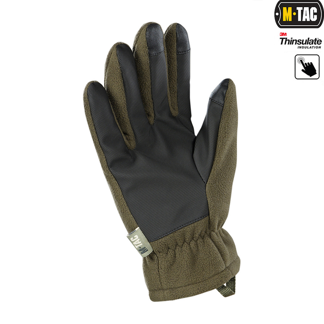 M-Tac рукавички Fleece Thinsulate Olive M - зображення 2
