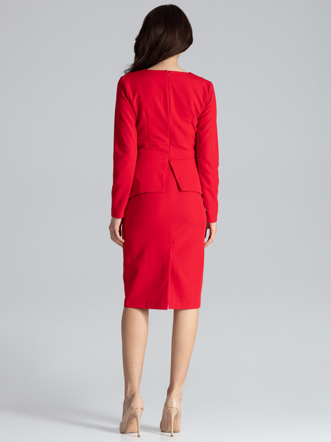 Сукня жіноча Lenitif K491 S Червона (5902194354523) - зображення 2