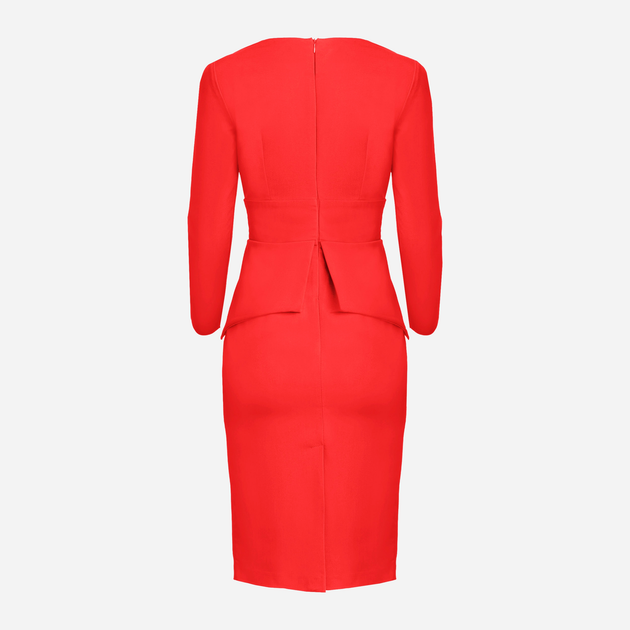 Sukienka ołówkowa damska Lenitif K491 L Czerwona (5902194354547) - obraz 6