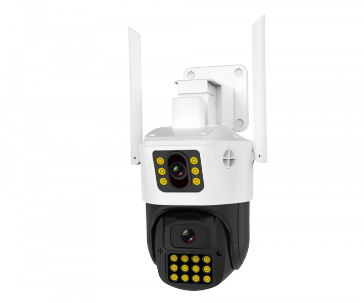 Камера відеоспостереження ICSEE PTZ вулична WiFi A23 з двома об'єктивами 3mp і 3mp біла (21-14-15967) - зображення 4