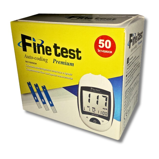 Тест-смужки для глюкометра Finetest (Файнтест) 50 шт. - зображення 1