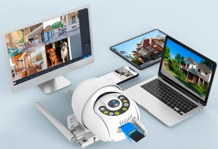 Уличная камера видеонаблюдения PTZ WiFi 4G A15 4mp ICSEE беспроводная влагозащищенная белая (21-14-15966) - изображение 2