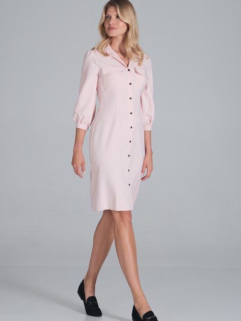 Плаття-сорочка жіноче Figl M849 S Рожеве (5902194404341/5902982010167) - зображення 3