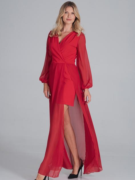 Sukienka damska wieczorowa Figl M850 XL Czerwona (5902194404693) - obraz 4