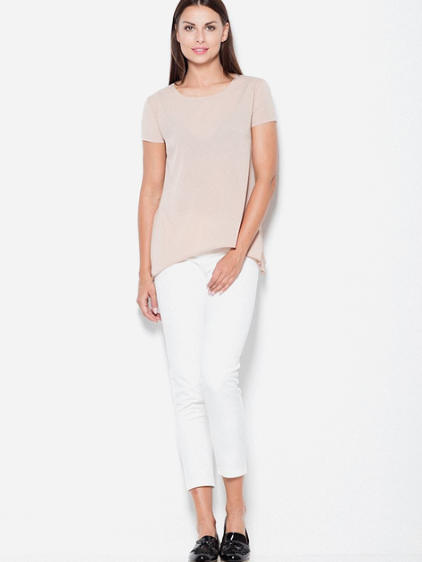 Блузка жіноча Venaton VT084 L Бежева (5902670309627) - зображення 3