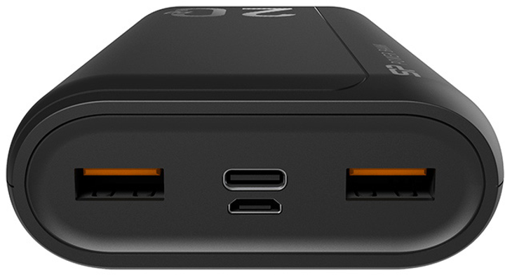 Powerbank Silicon Power QS15 20000 mAh Black (SP20KMAPBKQS150K) - obraz 3