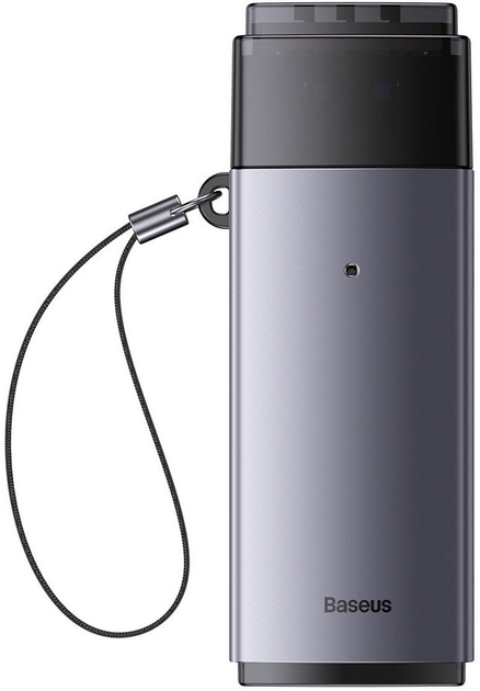 Кардридер Baseus Lite Series USB Type-A - SD / TF Grey (WKQX060013) - зображення 2