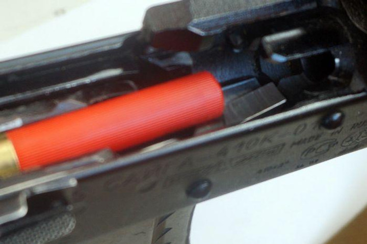 Адаптер для Сайга 410 под короткий патрон для магазина АК74. Сталь - изображение 2