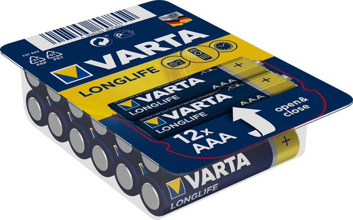 Батарейка Varta Longlife AAA BOX 12 Alkaline (04103301112) - зображення 1