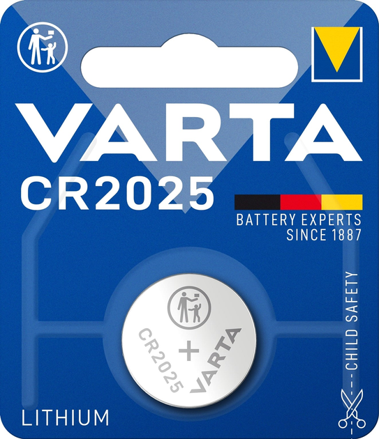 Bateria Varta CR 2025 BLI 1 Lithium (06025101401) - obraz 1