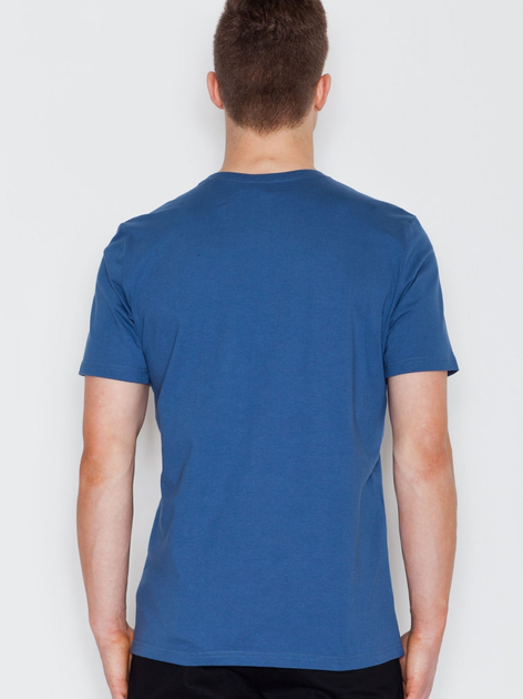 T-shirt męski bawełniany Visent V002 2XL Niebieski (5902249100495) - obraz 2