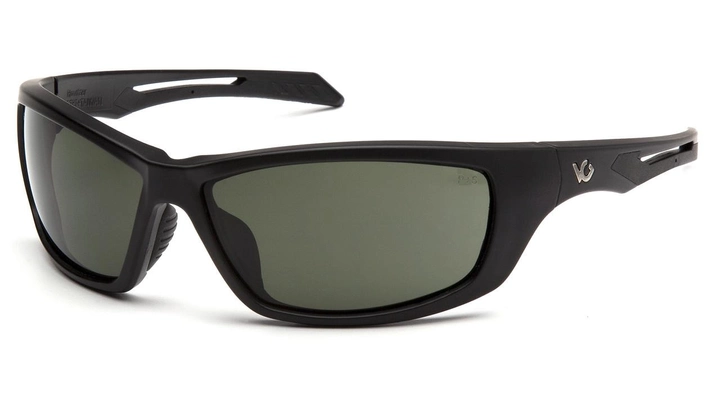 Захисні окуляри Venture Gear Tactical Howitzer Black (forest gray) Anti-Fog, чорно-зелені в чорній оправі - зображення 1