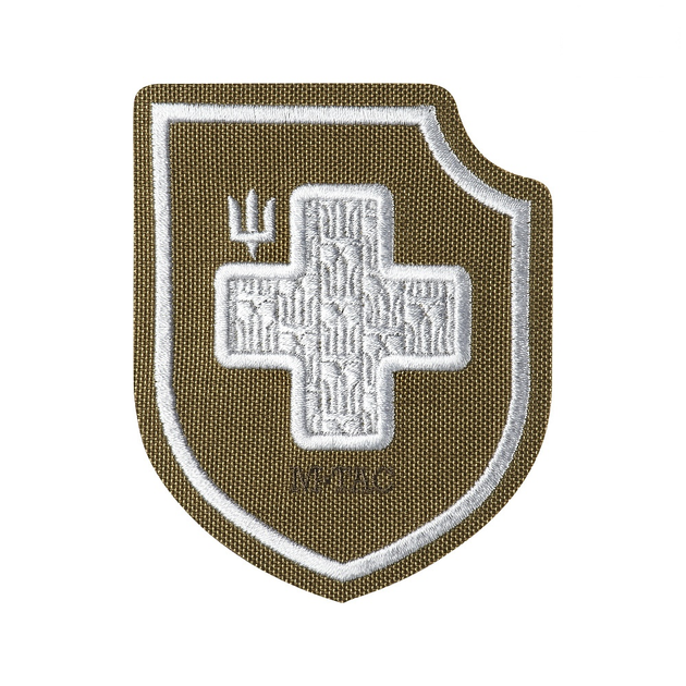 M-Tac нашивка Хрест ЗСУ (вишивка) Coyote - изображение 1