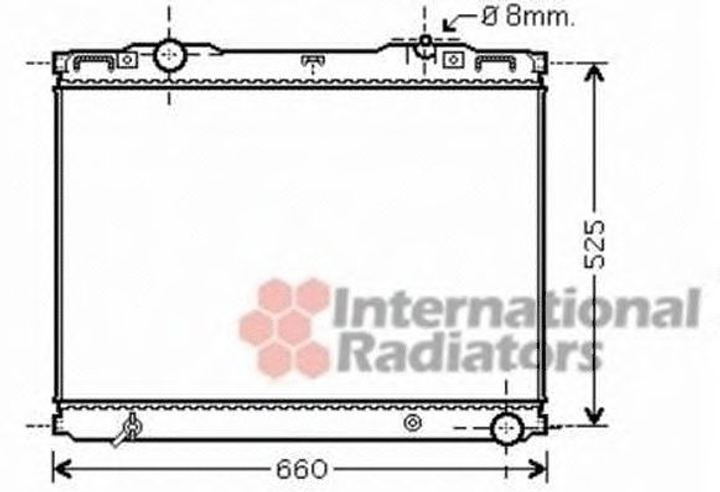 Радиатор охлаждения SORENTO 25CRDi MT 02- (выр-во Van Wezel) Van Wezel (83002133) - изображение 1