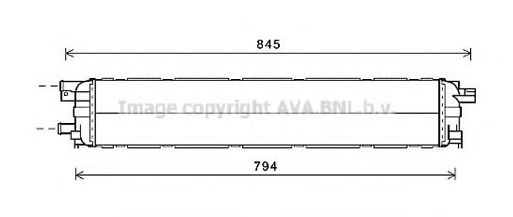 Радіатор, Система охолодження двигуна Ava (AI2366) - зображення 1