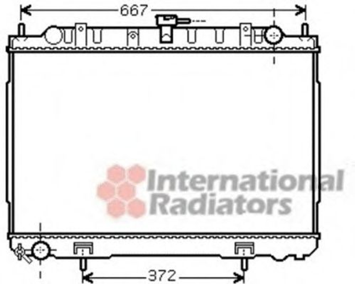 Радиатор охлаждения X-TRAIL 22DCi MT AC 01- (Van Wezel) Van Wezel (13002241) - изображение 1