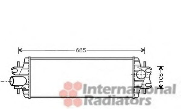 Интеркулер TRAFIC5/VIVARO/PRIMASTAR (выр-во Van Wezel) Van Wezel (43004358) - изображение 1