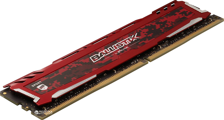 Pamięć Crucial DDR4-2400 16384MB PC4-19200 (Kit of 2x8192) Ballistix Sport LT Red (BLS2C8G4D240FSE) - obraz 2