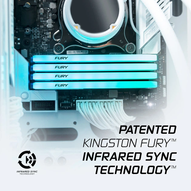 Оперативна пам'ять Kingston Fury DDR4-3600 16384MB PC4-28800 (Kit of 2x8192) Beast RGB Special Edition White (KF436C17BWAK2/16) - зображення 12