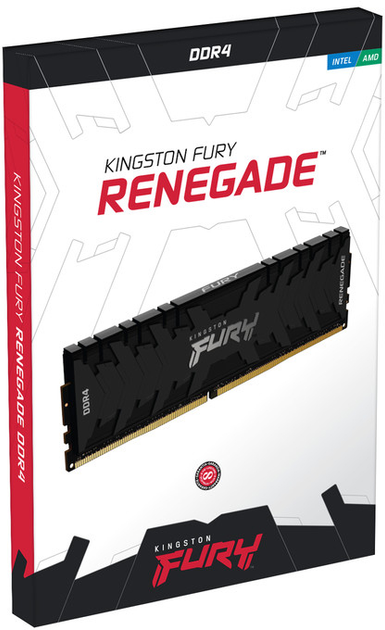 Оперативна пам'ять Kingston Fury DDR4-4266 32768 MB PC4-34100 (Kit of 2x16384) Renegade Black (KF442C19RB1K2/32) - зображення 2