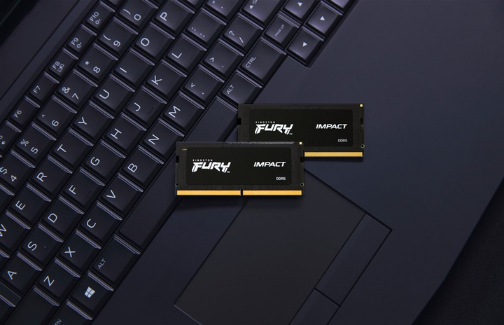 Оперативна пам'ять Kingston Kingston Fury SODIMM DDR5-4800 32768MB PC5-38400 (Kit of 2x16384) Impact Black (KF548S38IBK2-32) - зображення 6