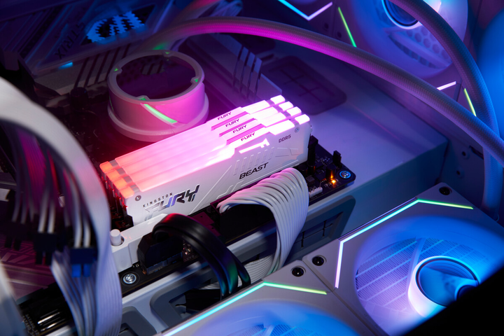 Pamięć Kingston Fury DDR5-5600 32768MB PC5-44800 Beast AM5 RGB White (KF556C36BWEA-32) - obraz 7